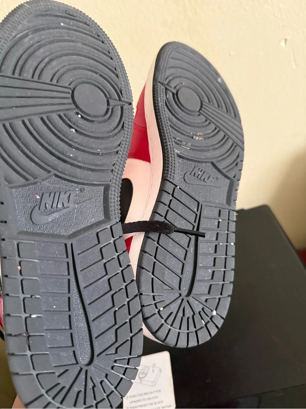 Nike Kids Black & Red High-Top Sneakers